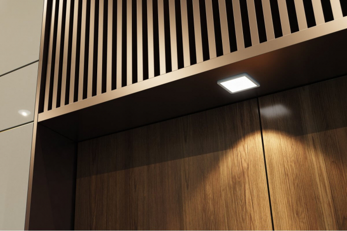 Spot LED Vegas Duo 3W, 100x100 mm, lumina calda si rece, cablu 2 ml inclus [2]