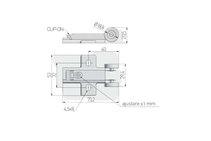 Stabilizator glisiere Push to Open [3]