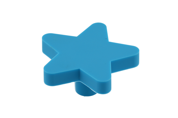 Buton mobila copii Star 50x48 mm, albastru [1]