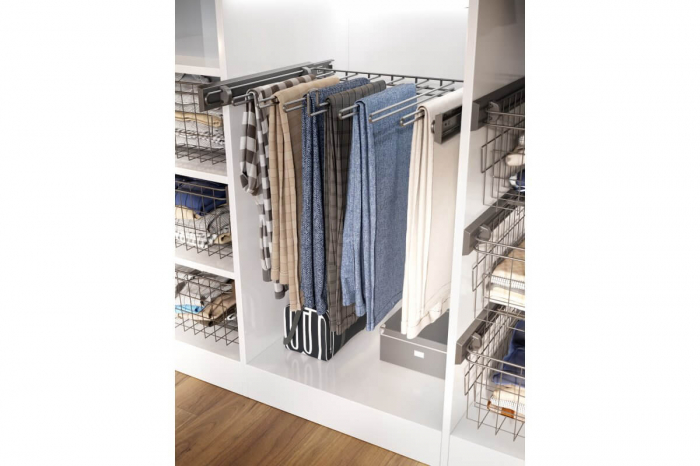 Suport pantaloni SMART 700 mm, inchidere cu amortizare [2]