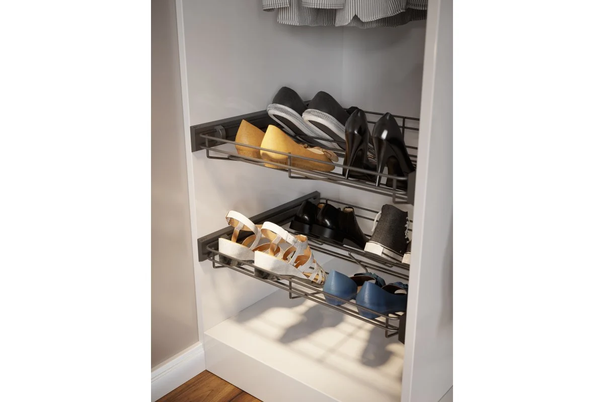 Suport pantofi SMART 900 mm, soft-close, alb [2]