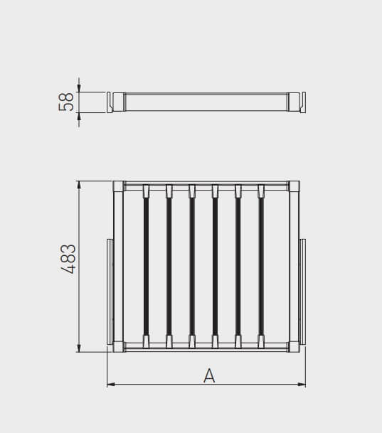 Suport pantaloni ELITE soft-close, alb [3]