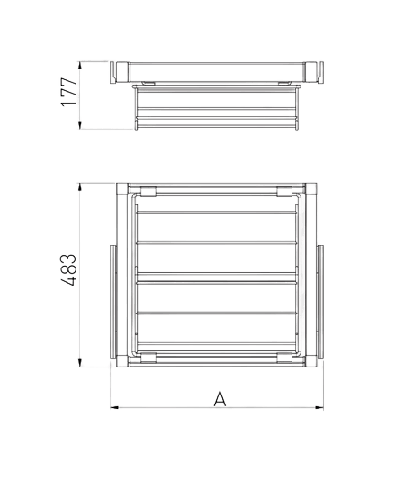 Suport pentru pantofi SMART, 600 mm, alb mat [3]