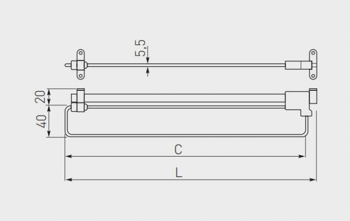 Suport umerase extensibil WSL crom [2]