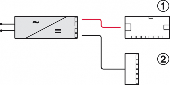 Transformator Loox5 ECO, 20W, 24V, 4 porturi Mini Amp [2]
