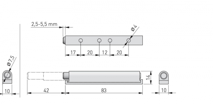 Tip-on aplicat AM-PL, gri [3]