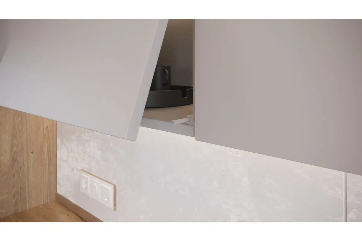 Tip-on aplicat SALTO NOVA lung, magnet, gri deschis [2]