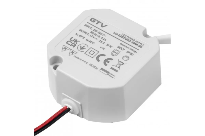 Tranformator banda LED 30W, 12V, cablu 2 m [1]