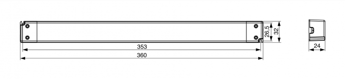 Transformator banda LED 24V, 150W, cablu alimentare 1.5 m inclus [2]
