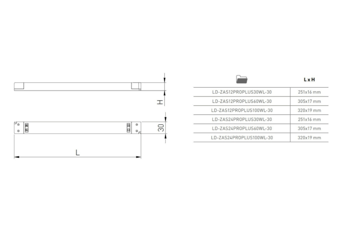 Transformator LED PRO+ LONG, 24V, IP20 [4]