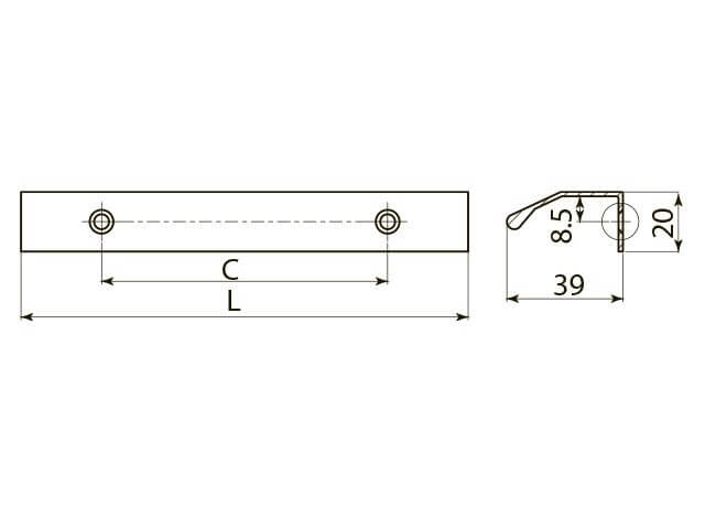 Maner mobila TREX 150 mm, aluminiu [3]