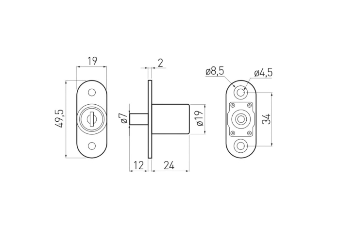 Yala NEW 105, crom, chei metalice [2]