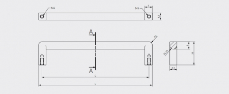 Maner mobila BAGIO 128 mm, cupru [4]