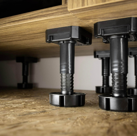 Picior mobila ajustabil MLA 95-145 mm, plastic, negru [1]