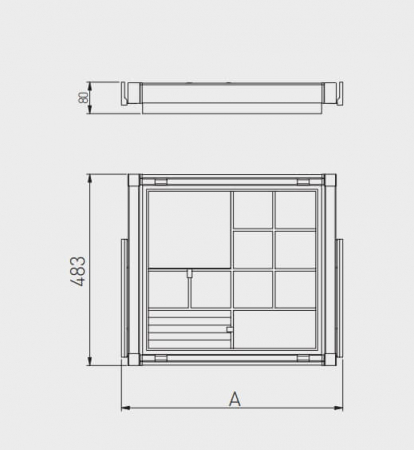 Sertar organizator ELITE soft-close, alb [4]