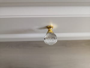 Buton mobila Crystal Palace D40 mm, gold [3]