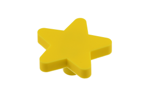 Buton mobila copii STAR 50x48 mm, galben [0]