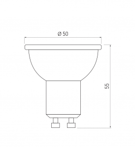 Bec LED GU10, putere 10W, lumina neutra 4000K [1]