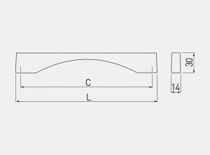 Maner mobila SOLANA 192 mm, cromat [1]