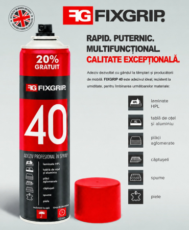 Adeziv de contact spray FIXGRIP 40, 600 ml [3]