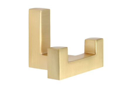Agatatori cuier - Agatatoare cuier DOUBLE, 52x40 mm, brushed gold