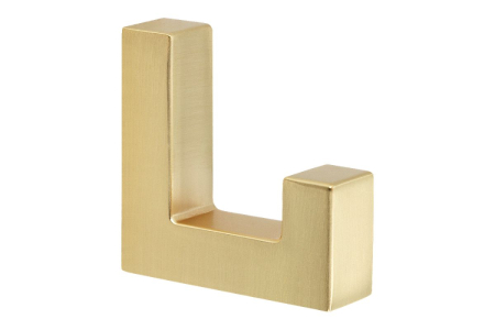 Agatatoare cuier SINGLE, 40x12 mm, brushed gold
