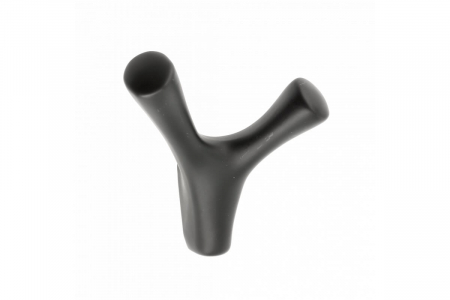 Agatatoare cuier TORNA 81x71 mm, 2 agatatori, negru mat