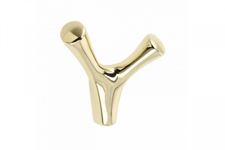 ACCESORII MOBILA - Agatatoare cuier TORNA 81x71 mm, 2 agatatori, shiny gold
