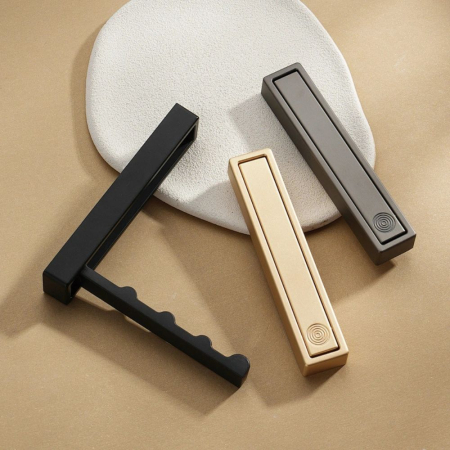 Agatatoare cuier VENETO 100x20 mm, brushed gold [2]
