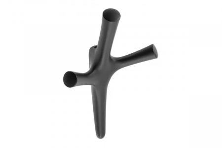 Agatatoare cuier Walencia 107x164 mm, 3 agatatori, negru mat