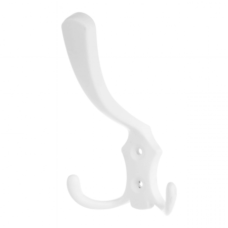 KIEGÉSZÍTŐK BÚTOROKHOZ - Agatatoare cuier XV04 120x69 mm, 3 agatatori, alb mat