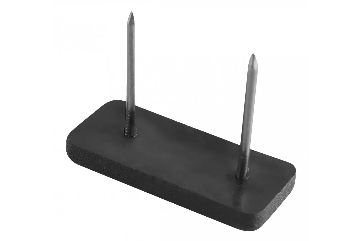 Alunecator dublu cu fixare prin cui 34x15 mm, negru, 500 buc.