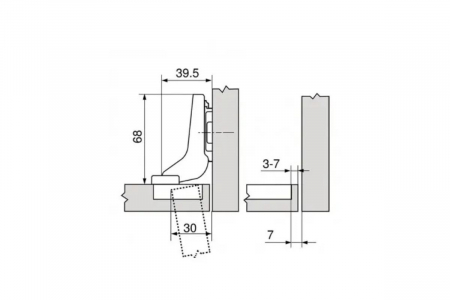 Balama incadrata fara arc CLIP TOP 110° [1]