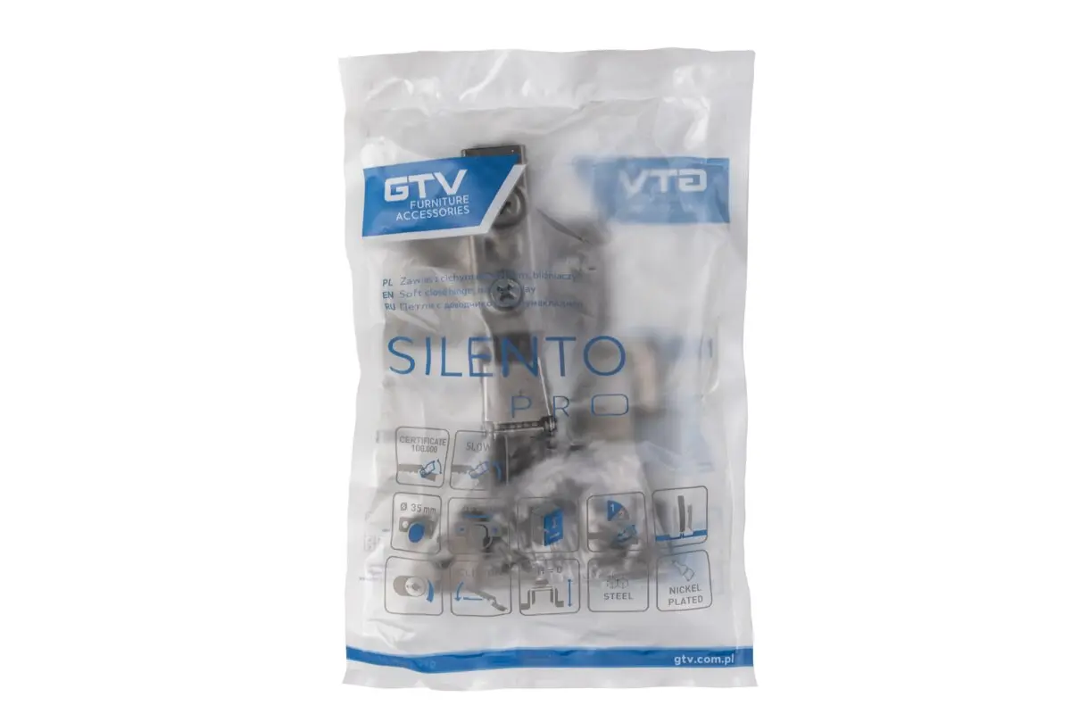 Balama semiaplicata Silento Pro, soft-close, placuta H=0, 3D, neagra [3]