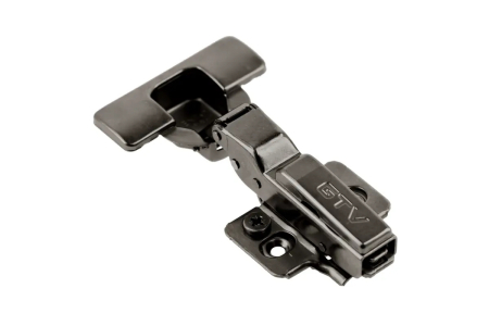 Balamale mobila - Balama semiaplicata Silento Pro, soft-close, placuta H=0, 3D, neagra