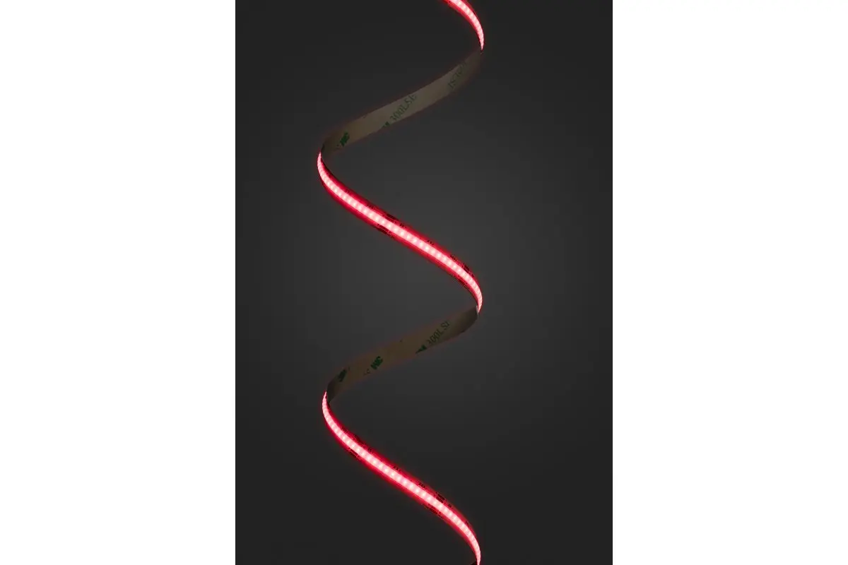 Banda LED COB RGB 10 mm, 12V, 16W/m, cablu 2 x 15 cm, dimabila, 5 m [4]