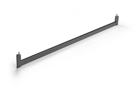 FERONERIE MOBILA - Bara haine DUO, canal LED, suporti laterali inclusi, L=3 m, antracit
