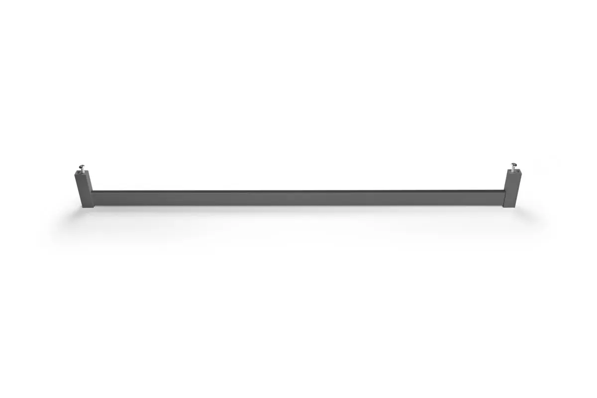 Bara haine DUO, canal LED, suporti laterali inclusi, L=3 m, antracit [1]