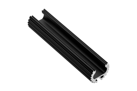 Accesorii dressing - Bara haine rotunda GLAX, banda LED, 2 m, negru mat