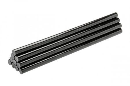 SCULE si UNELTE - Batoane silicon negru 11x250 mm, 12 buc.
