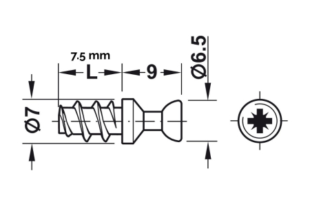 Bolt de conectare Rafix M20 Ø 5 mm [1]