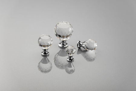 Buton mobila Crystal Palace D40 mm, crom [1]