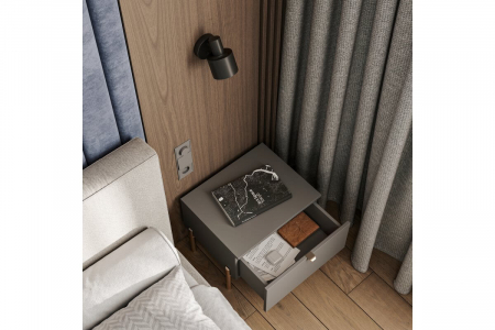 Maner mobila HEXA LONG 1200 mm, brushed gold [1]