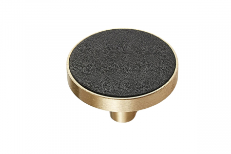 Копчета за мебели - Buton mobila HK0043 32x20 mm, alama + piele neagra