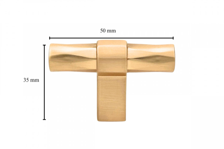 Buton mobila KOLN 50x35 mm, brushed gold [4]