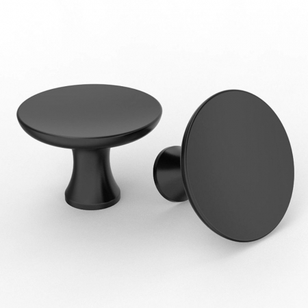 Buton mobila LOTUS 50x25 mm, negru mat [1]