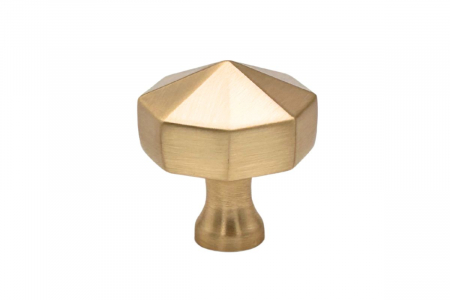 Buton mobila OCTAGON 27x28 mm, brushed gold [2]