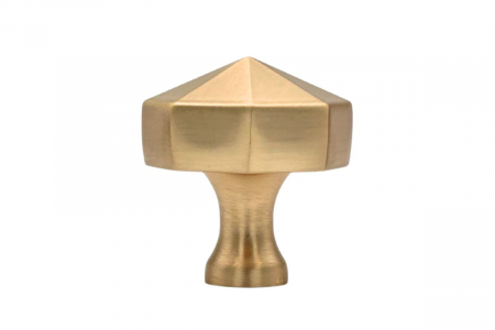 Buton mobila OCTAGON 27x28 mm, brushed gold [1]