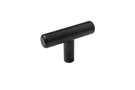 Buton mobila T RELING, 50x32 mm, negru mat