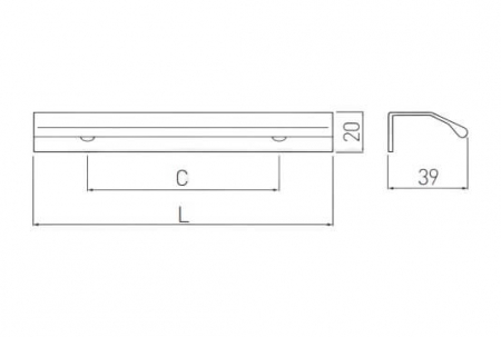 Maner mobila TREX CROSS 1200 mm, negru mat [3]